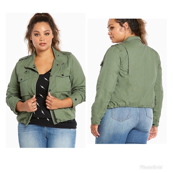 torrid green jacket